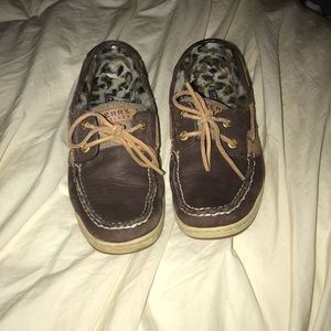 Fur-lined Sperry’s